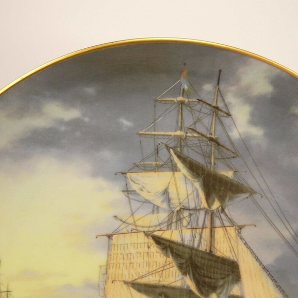 FLYING CLOUD Great Clipper Ships Plate Collection 1981 Franklin Porcelain UHH&L - Picture 7 of 11